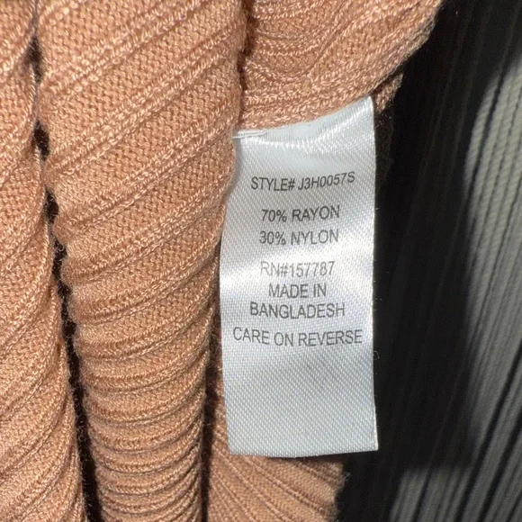 Love Always Tan Long Sleeve Knit Midi Dress - Picture 6 of 7